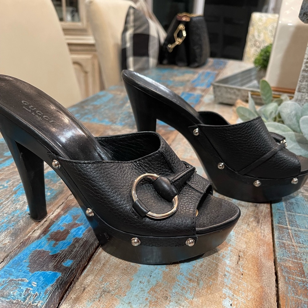 Gucci platform heels